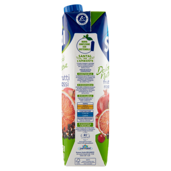 Santàl Dolce di Natura frutti rossi Senza Zuccheri Aggiunti 1000 ml