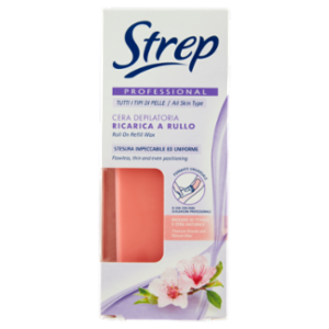 Strep Professional Cera Depilatoria Ricarica a Rullo Tutti i Tipi Di Pelle 100 Ml
