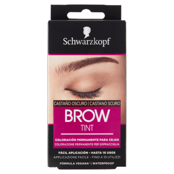 Schwarzkopf Brow Tint Castano Scuro Colorazione Permanente per Sopracciglia