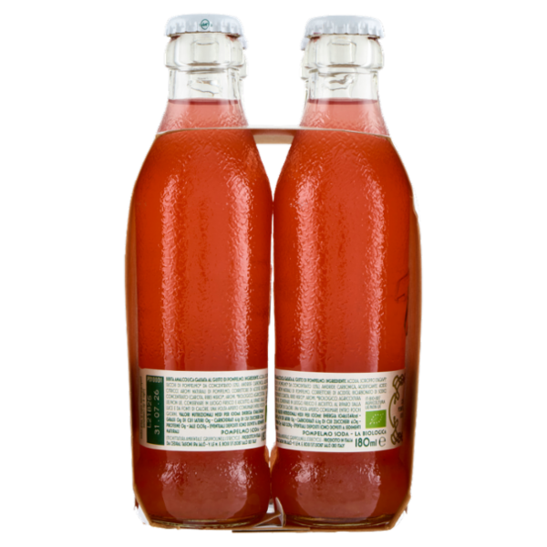 Tassoni Pompelmo Soda la Biologica 4 x 180 ml