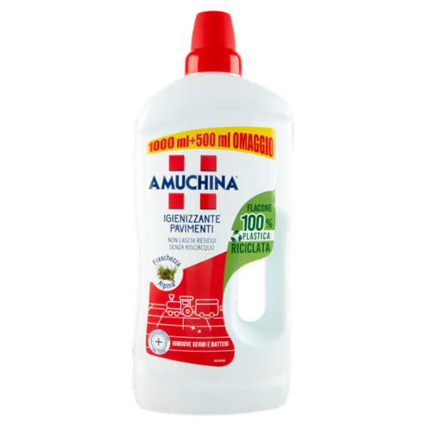 Amuchina Igienizzante Pavimenti Freschezza Alpina 1000 + 500 ml