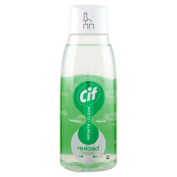 Cif Infinite + Clean reload Tutto in 1 Clean Lime & Fiori Bianchi 590 ml