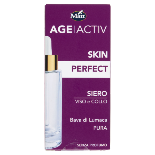 Matt Age Activ Skin Perfect Siero Viso e Collo Bava di Lumaca Pura 30 ml
