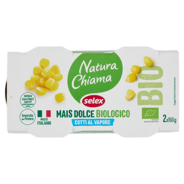 Selex Natura Chiama Mais Dolce Cotto al Vapore Biologico 2x160 g