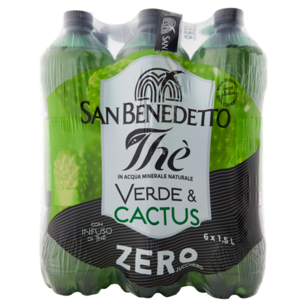 San Benedetto Thè Verde & Cactus Zero 6 x 1,5 L
