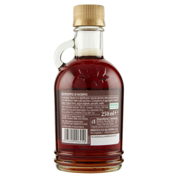F.lli Rebecchi Valtrebbia Sciroppo d'Acero 250 ml