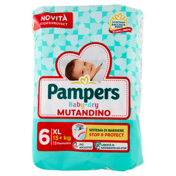 Pampers Baby-dry Mutandino XL 13 pz
