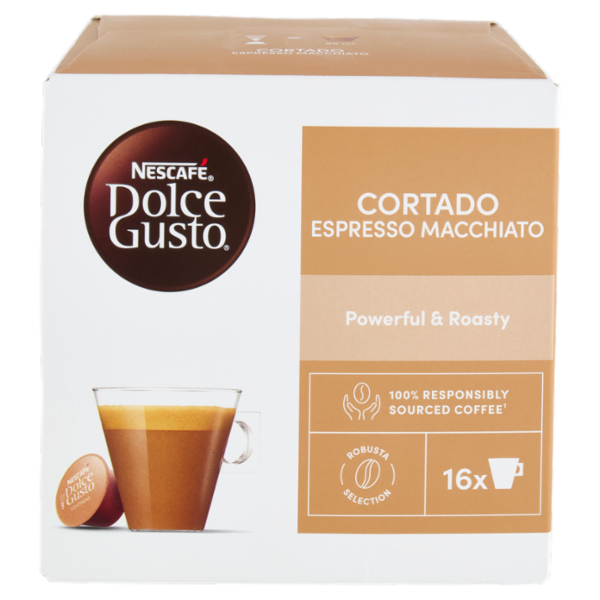 NESCAFÉ DOLCE GUSTO Cortado Espresso Macchiato Caffè 16 Capsule 100,8g