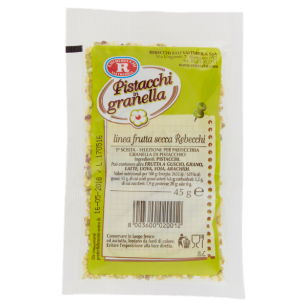 F.lli Rebecchi Valtrebbia Pistacchi in granella 45 g