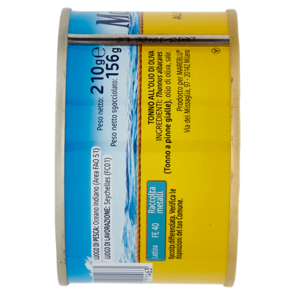 Mareblu Tonno all'Olio di Oliva 210 g