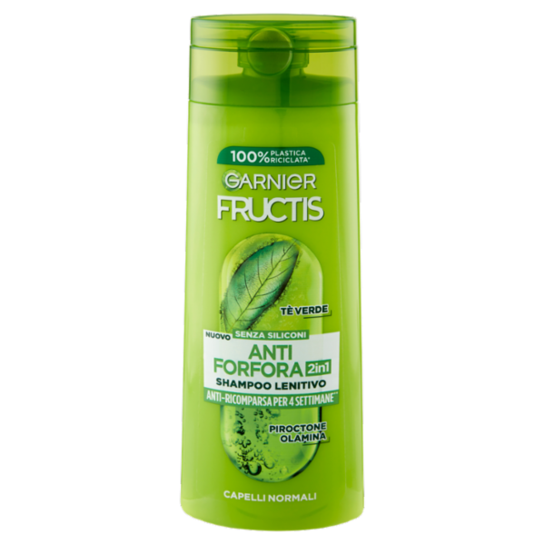 Garnier Fructis Shampoo Antiforfora 2in1 lenitivo, per capelli normali, 250 ml