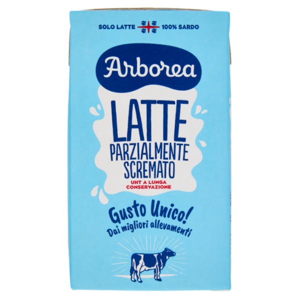 Arborea Latte Parzialmente Scremato UHT a Lunga Conservazione 1000 ml