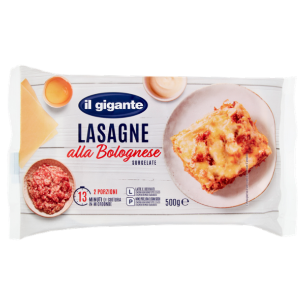 IL GIGANTE Lasagne alla Bolognese Surgelate 500 g