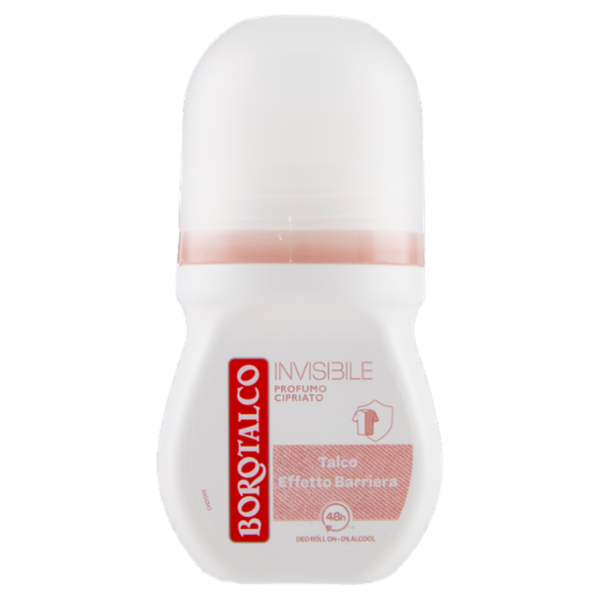 Borotalco Invisibile Profumo Cipriato Deo Roll On 50 ml
