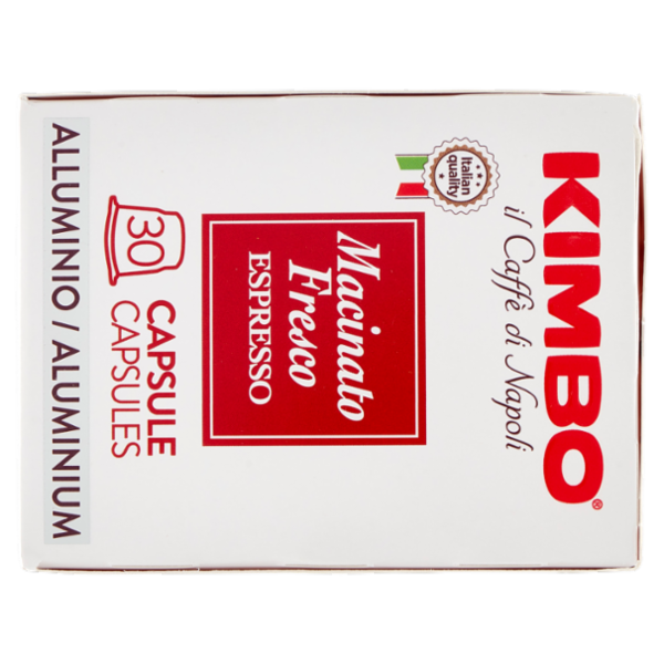 Kimbo Macinato Fresco Espresso Capsule Compatibili con le Macchine Nespresso* 30 x 5.5 g