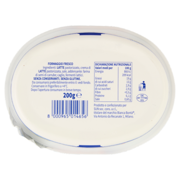 Bianca Bontà Spalmabile Classico 200 g