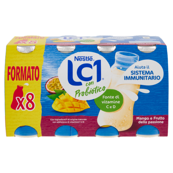 NESTLÉ LC1 con Probiotico Mango e Frutto della passione 8x90g