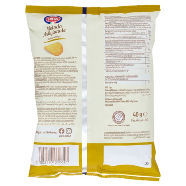 Pata la Patatina Metodo Artigianale Classiche 40 g