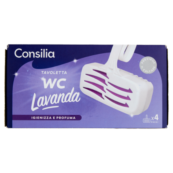 Consilia Deodorante Wc Tavolette Lavanda 4 pezzi