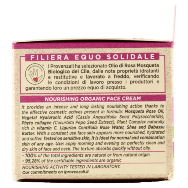 I Provenzali Bio Crema Viso Biologica Rosa Mosqueta 50 mL