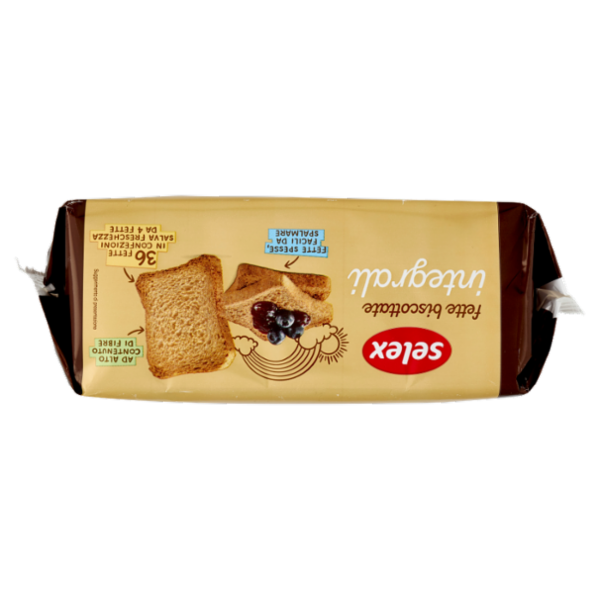 Selex Fette Biscottate con Farina di Frumento Integrale in Confez. Salvafreschezza 9x4 fette 320 g