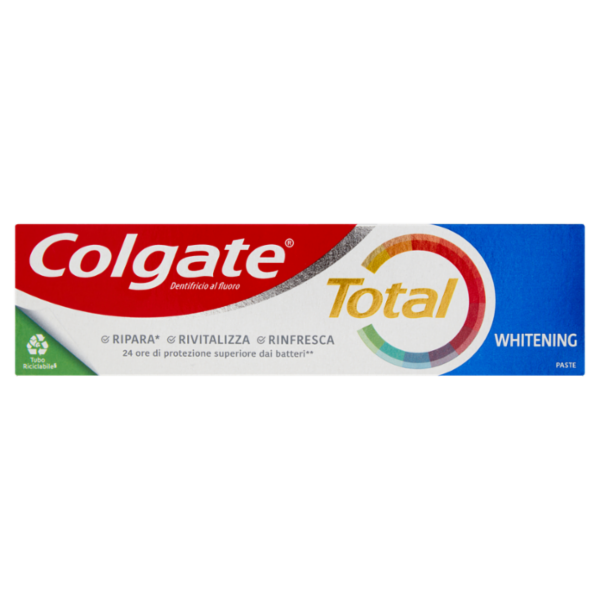 Colgate dentifricio sbiancante Total Whitening 24h protezione attiva 75 ml