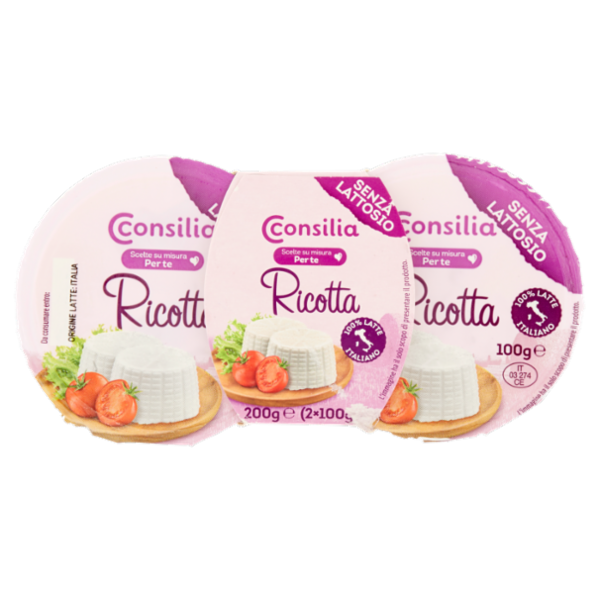 Consilia Scelte su misura Per te Ricotta Senza Lattosio 2 x 100 g