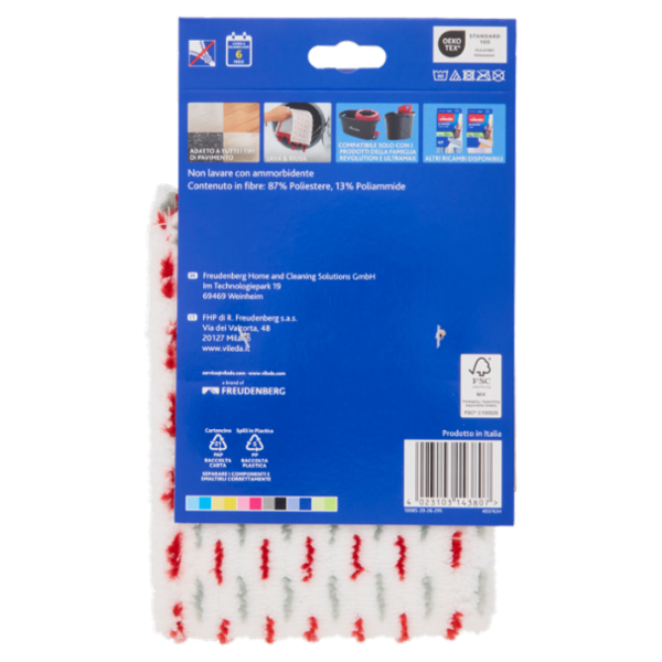 Vileda Revolution Extra 2in1 Ricambio 1 pz