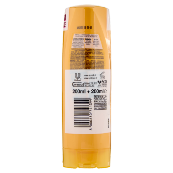 sunsilk Morbidi e Luminosi Balsamo per Capelli Secchi 2 x 200 ml
