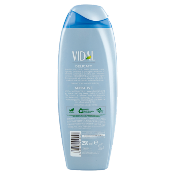 Vidal Sensitive Docciaschiuma Talco Liquido 250 ml