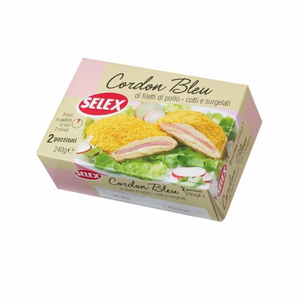 Selex Cordon Bleu Con Prosciutto e Formaggio 240g