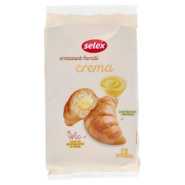 Selex Croissant con Crema Pasticcera 6x50 g