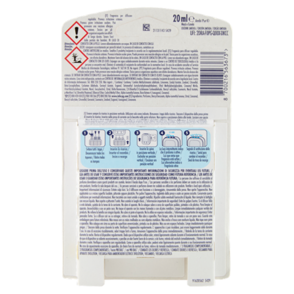 Ambi Pur Profumatore per Ambienti Elettrico Ricarica, Mela e Cannella 20 ml