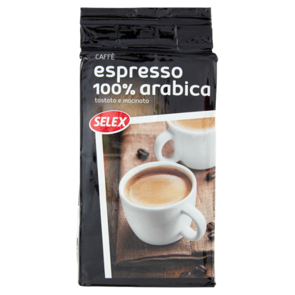 Selex Caffé 100% Arabica Tostato e Macinato 250 g
