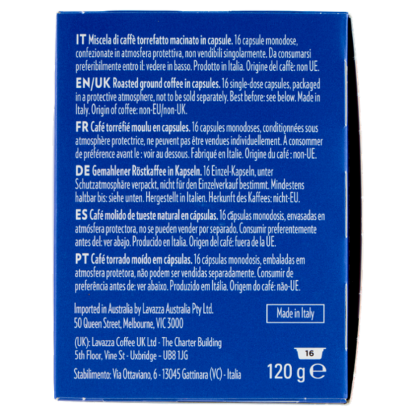 Lavazza A Modo Mio crema e gusto Classico 16 Capsule 120 g