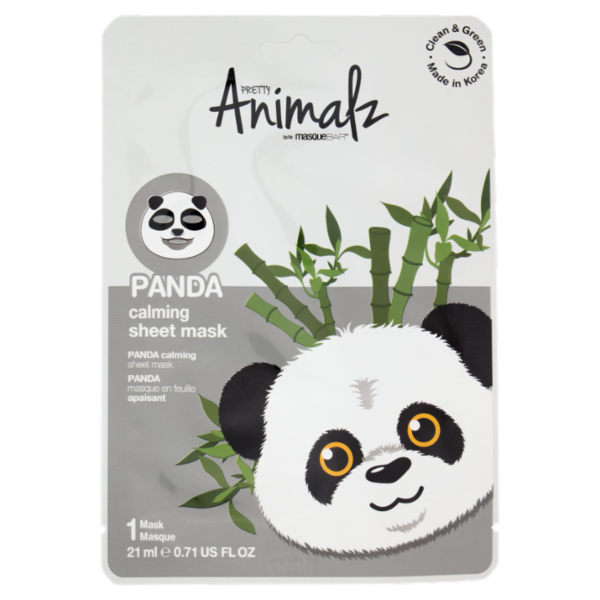 masqueBar Pretty Animalz Panda calming sheet mask 1 Mask 21 ml