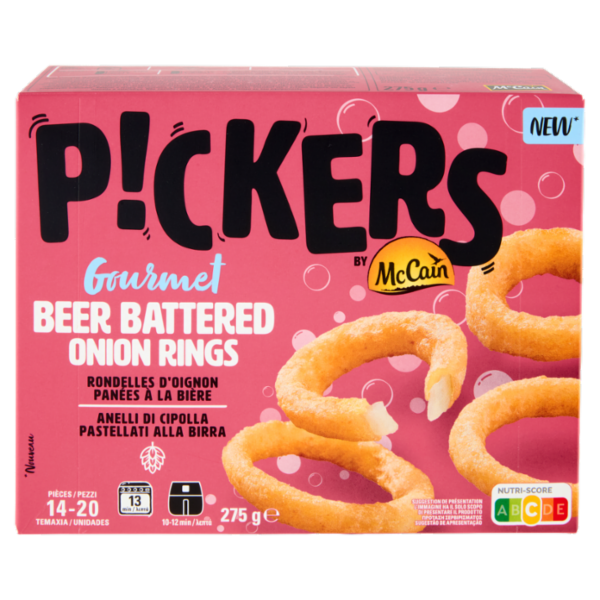 Pickers Gourmet Beer Battered Onion Rings 275 g