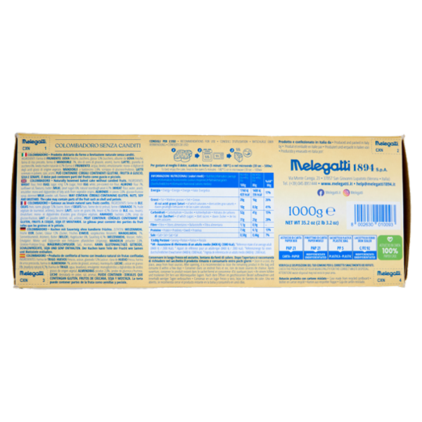Melegatti 1894 Colombadoro Senza Canditi 1000 g