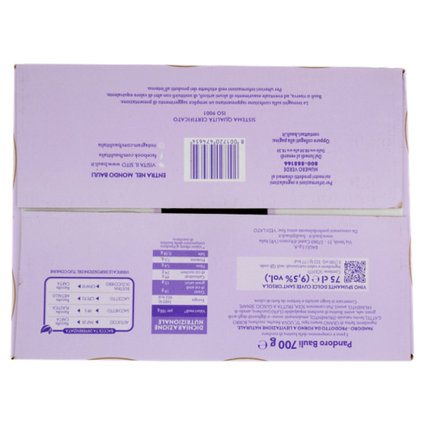 Bauli Magica Festa Pandoro Bauli 700 g + Spumante Cuvée dolce Sant'Orsola 75 cl