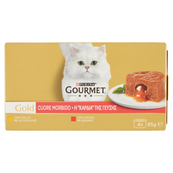 PURINA GOURMET Gold Cuore Morbido Manzo / Pollo 4x85g