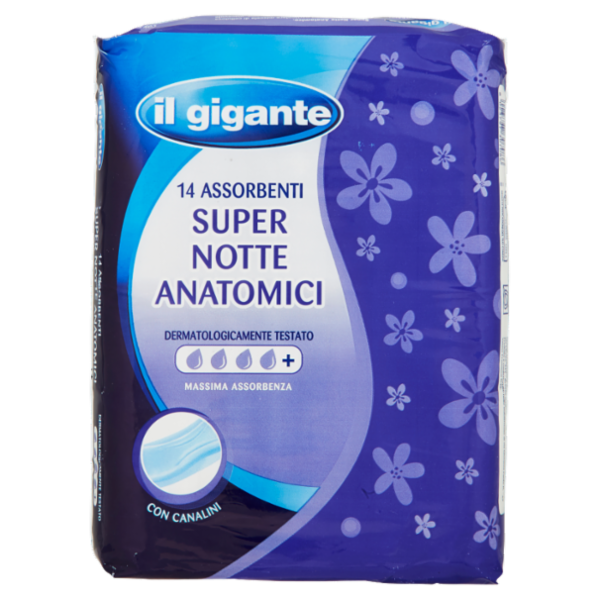 IL GIGANTE Assorbenti Super Notte Anatomici 14 pz