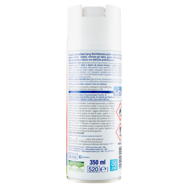 Emulsio Cattura Odori Spray Disinfettante Freschezza Naturale 350 ml