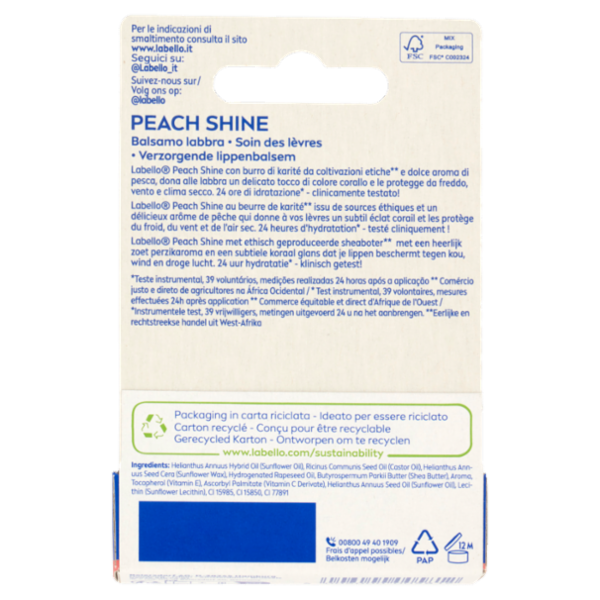 Labello Peach Shine 4,8 g