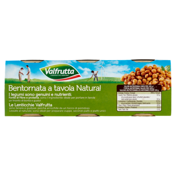 Valfrutta Lenticchie 3 x 400 g