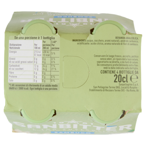 Sanbittèr Sambuco 20cl x4
