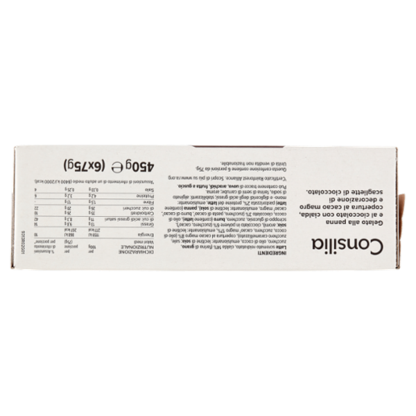Consilia 6 Coni di Gelato Panna e Cioccolato 450 g