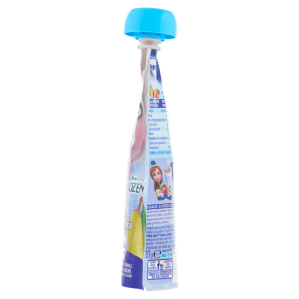 MELLIN Disney Frozen Elsa Merenda di Frutta 100% con VitC, Mela e Pera, dal 9° mese, 110g