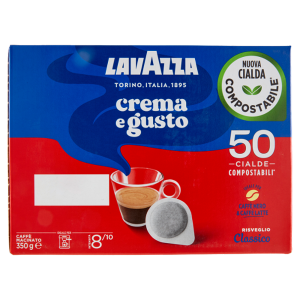 Lavazza crema e gusto Classico 50 Cialde Compostabili* 350 g