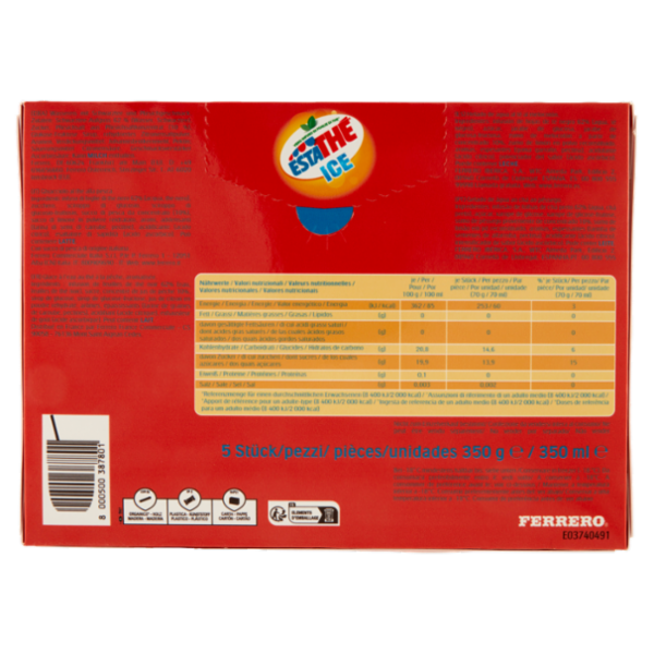 Estathé Ice pesca 5 x 70 g