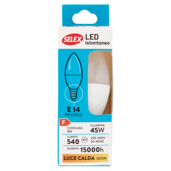 Selex Lampadina Led SMD Mini Oliva E14 6W